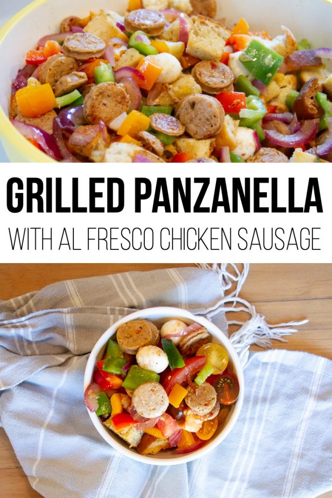 Grilled Panzanella with Chicken Sausage