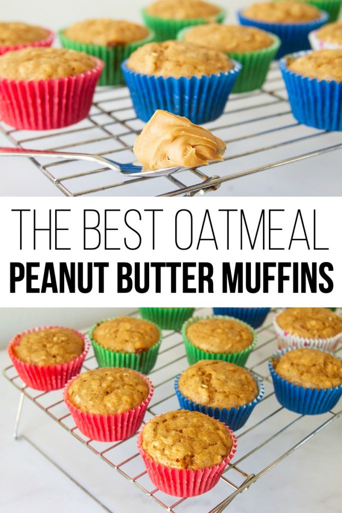 The Best Oatmeal Peanut Butter Muffins