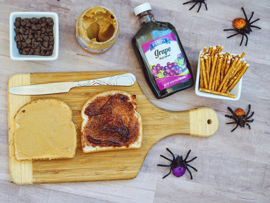 Halloween Spider Sandwiches