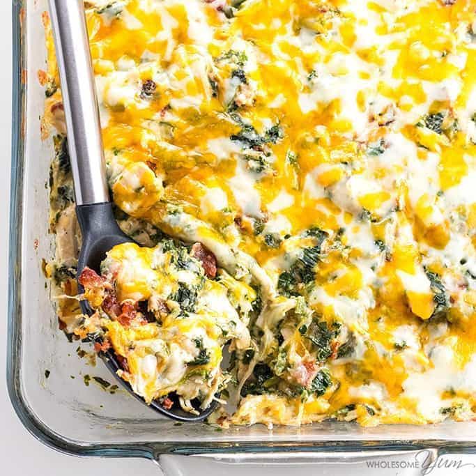 low carb chicken bacon ranch casserole