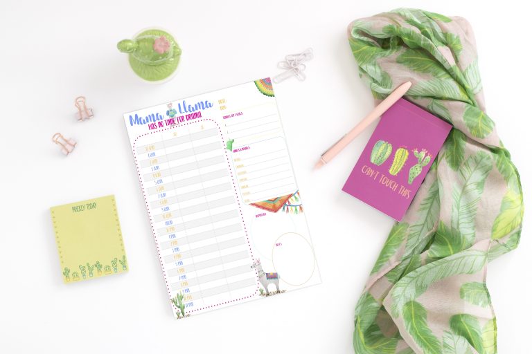Download this Adorable Mama Llama Daily Organizer (Free Printable)