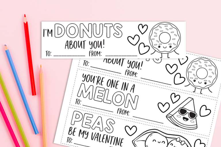 Printable Valentine’s Day Bookmarks for Kids