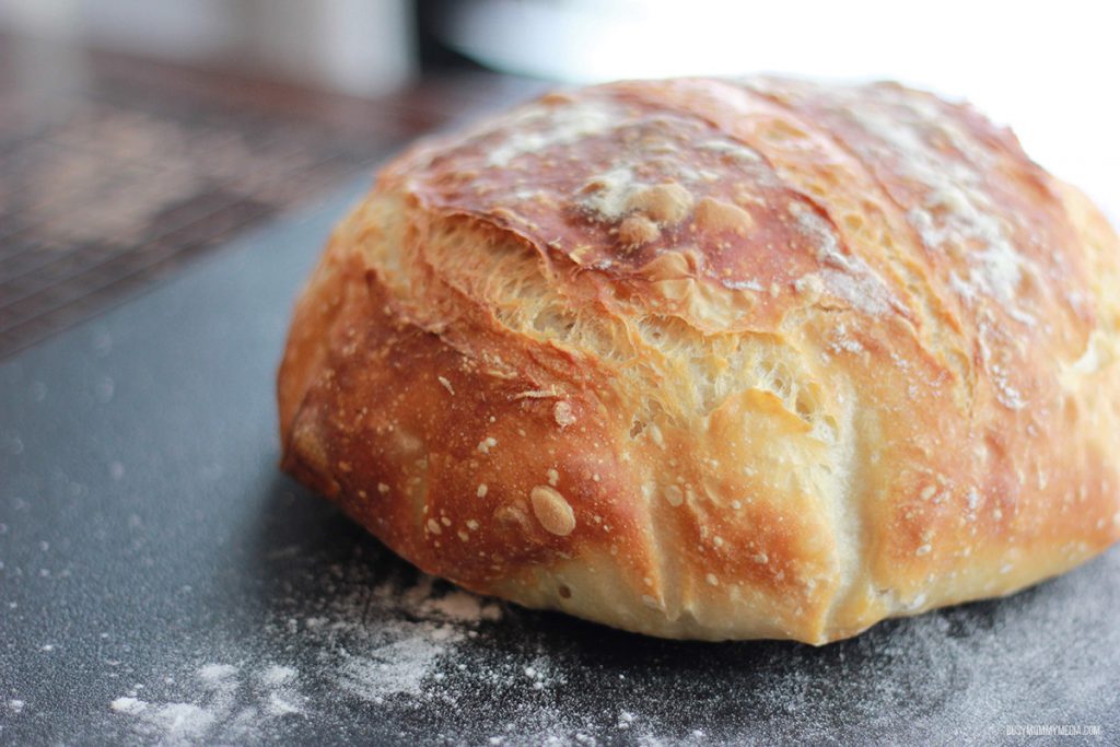 No-Knead 4 Seed Dutch Oven Bread - Nourish and Fete