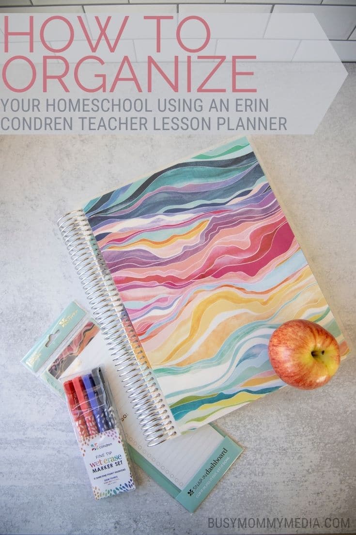 How to Organize Your Homeschool Using an Erin Condren Teacher Lesson ...