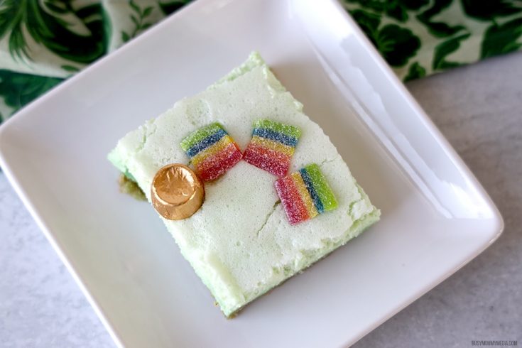 St Patrick's Day Treat - Rainbow Frozen Jello Salad