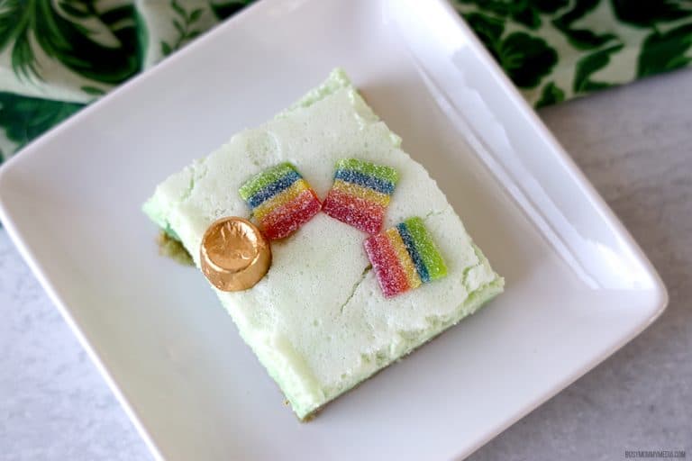 St Patrick’s Day Treat – Rainbow Frozen Jello Salad