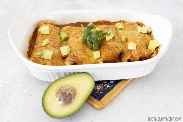 Amazing Cream Cheese Chicken Enchiladas