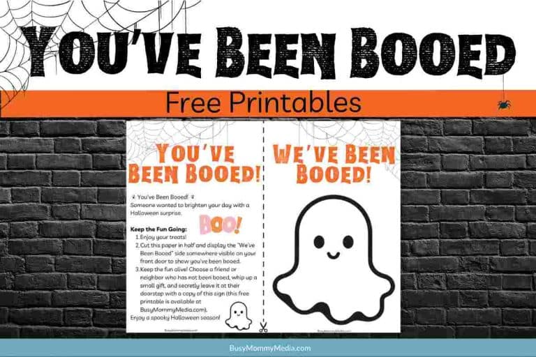 You've been booed printables