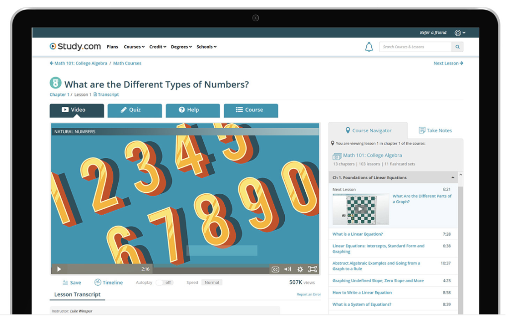 Affordable College Credit With Study.com