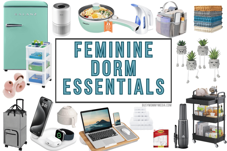 Feminine Dorm Essentials