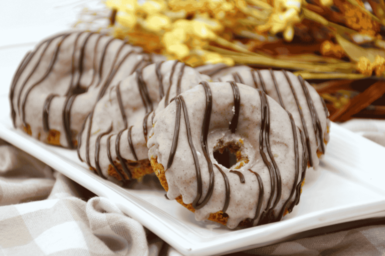 Pumpkin Donuts with Maple Glaze