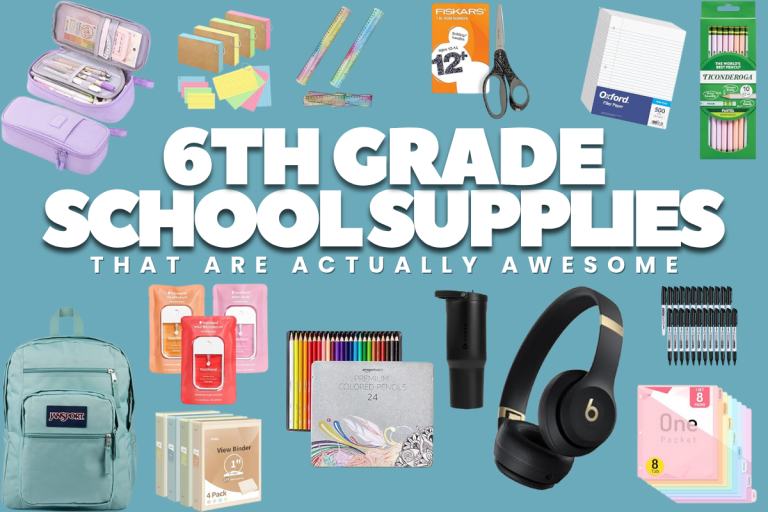6th Grade School Supplies
