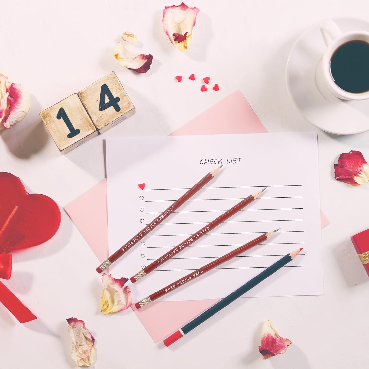 Funny Galentine s Day Pencils with Uteruses Before Duderuses Sayings