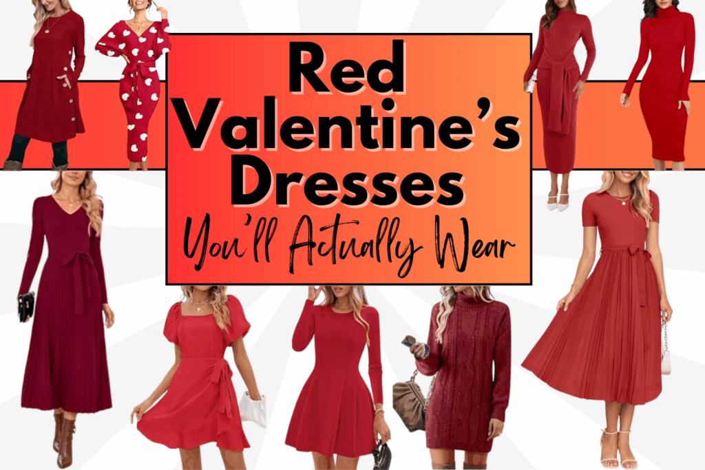 red Valentine’s dresses