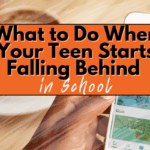 teen falling behind in school